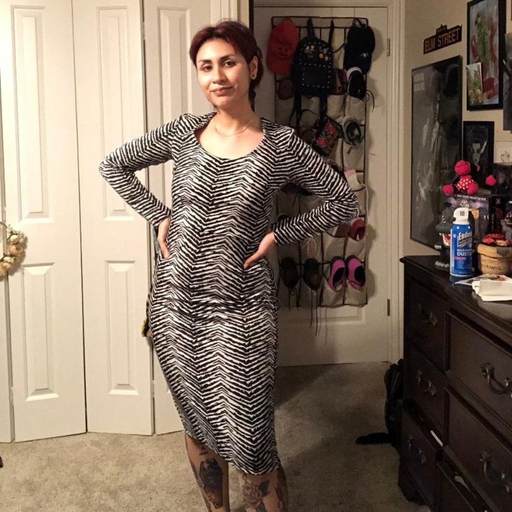 Pin up Zebra print dress
